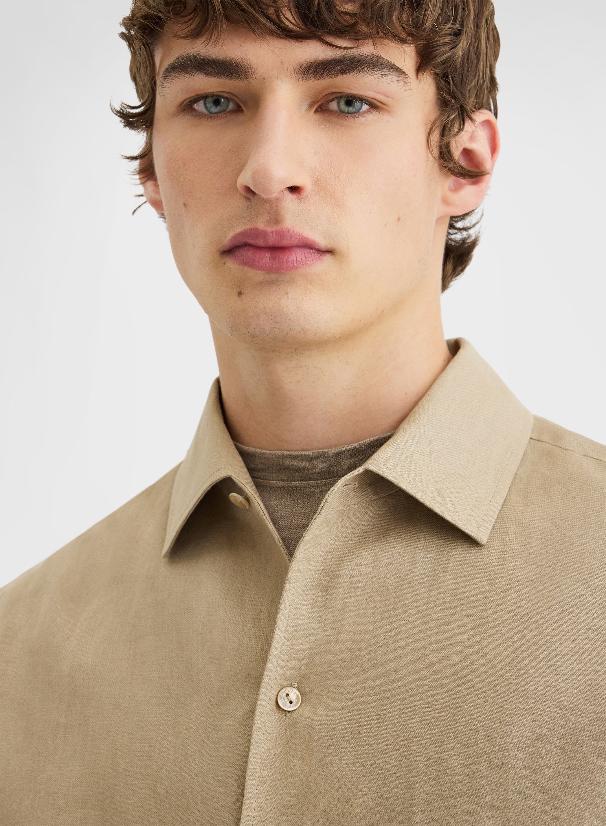 LIGHT LINEN SHIRT KHAKI