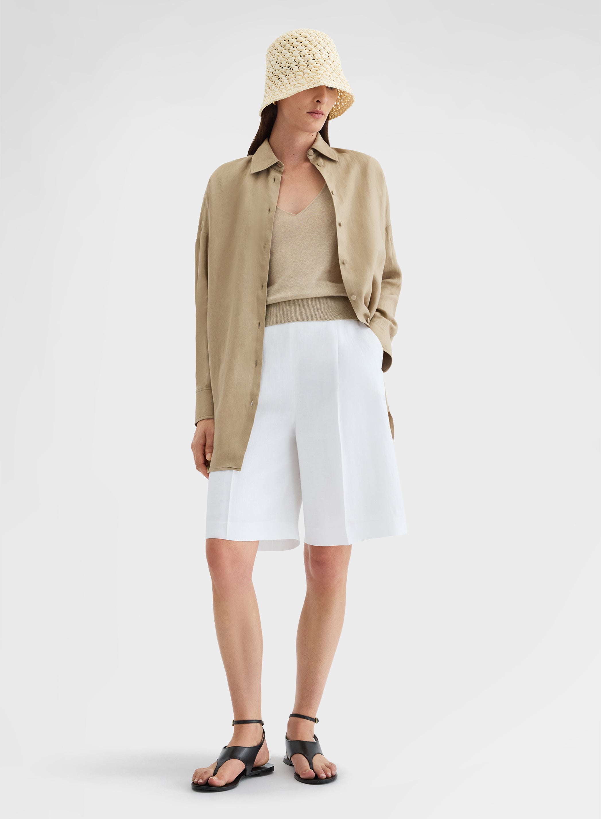 LIGHT LINEN SHIRT KHAKI