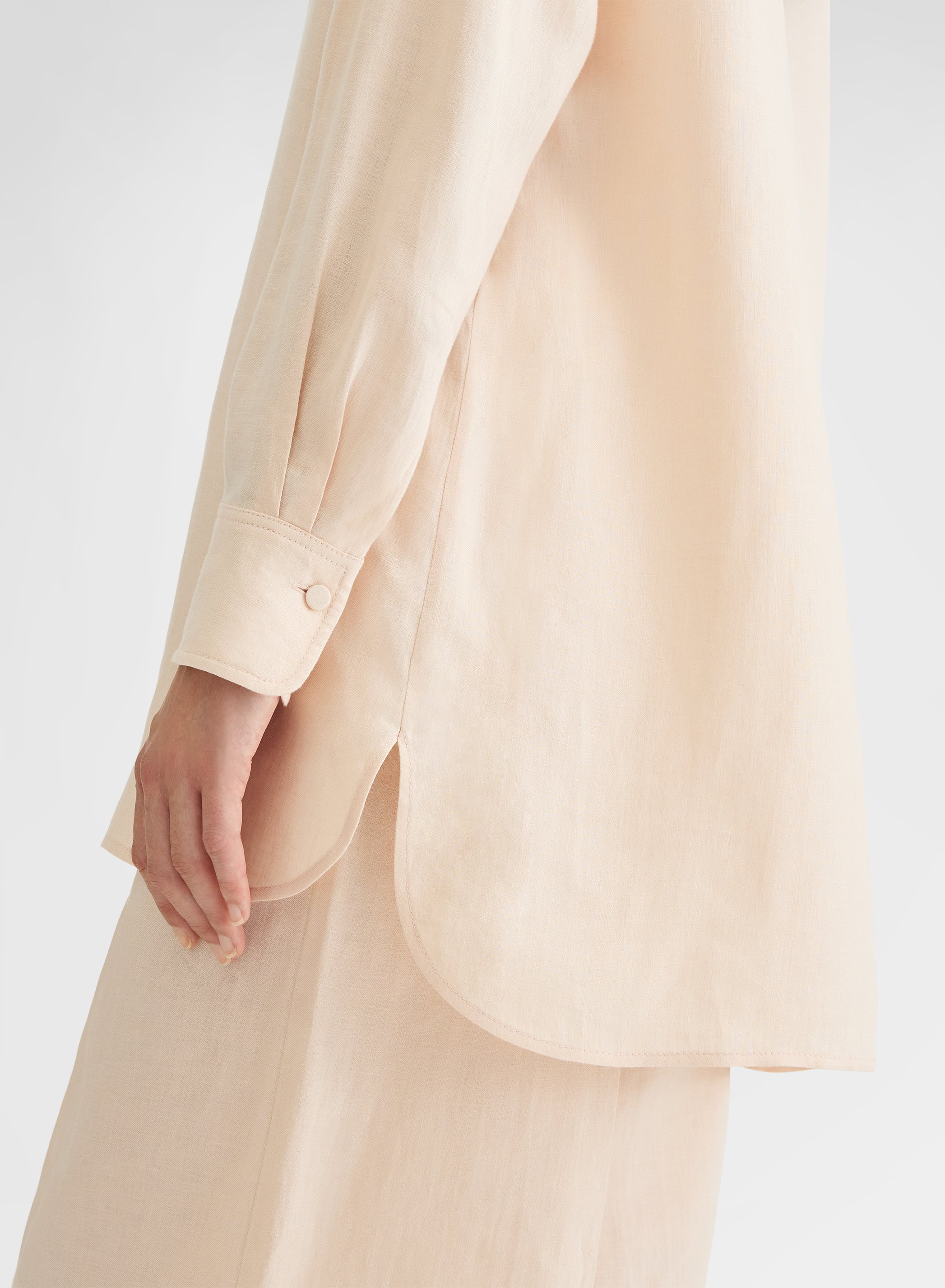 LIGHT LINEN SHIRT PEACH