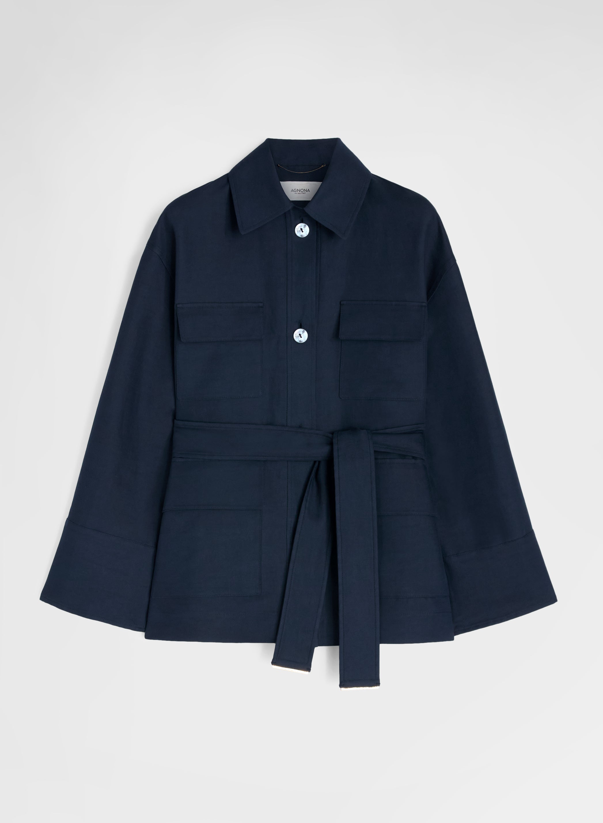 COTTON BLEND TWILL CABAN NAVY