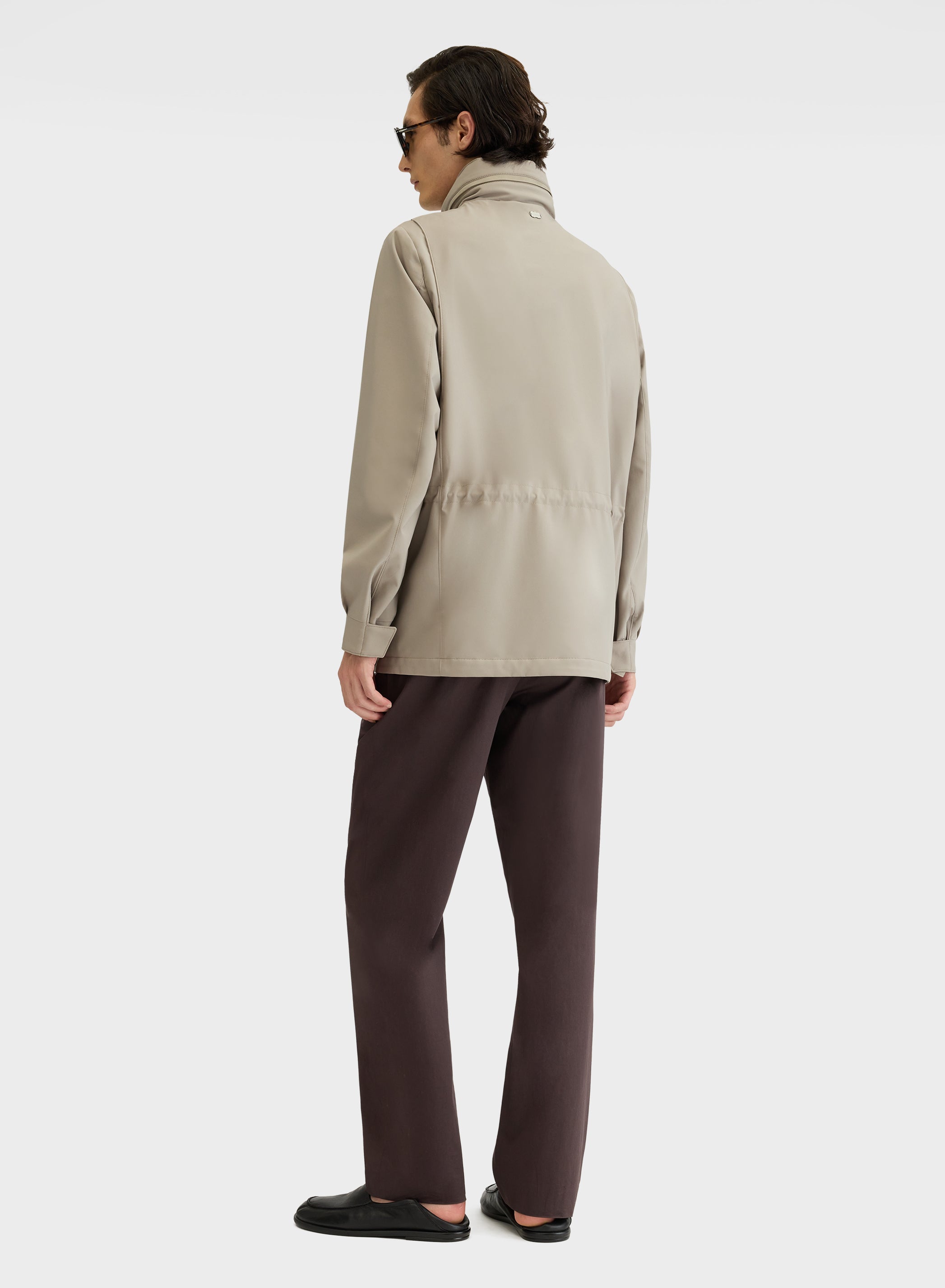 NYLON TECH TWILL CABAN GREY