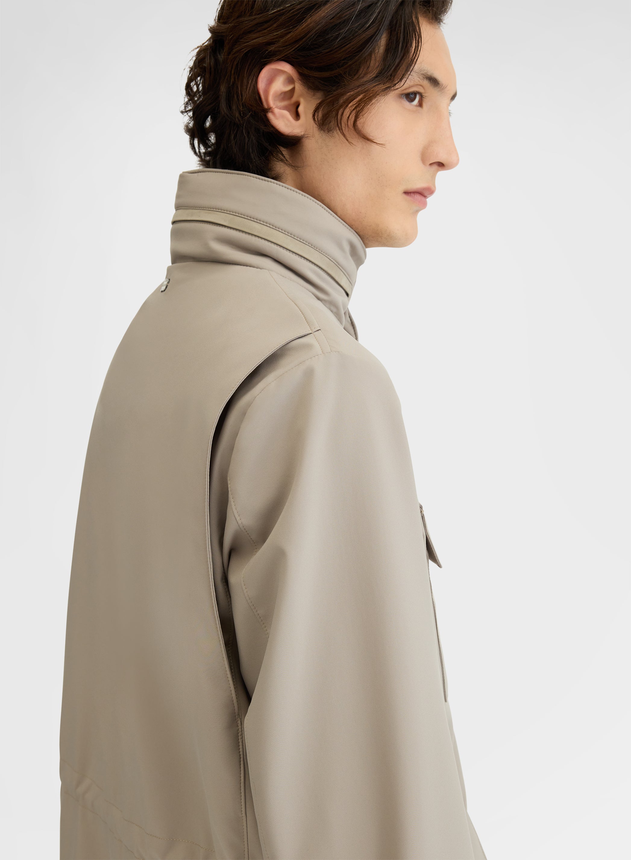 NYLON TECH TWILL CABAN GREY