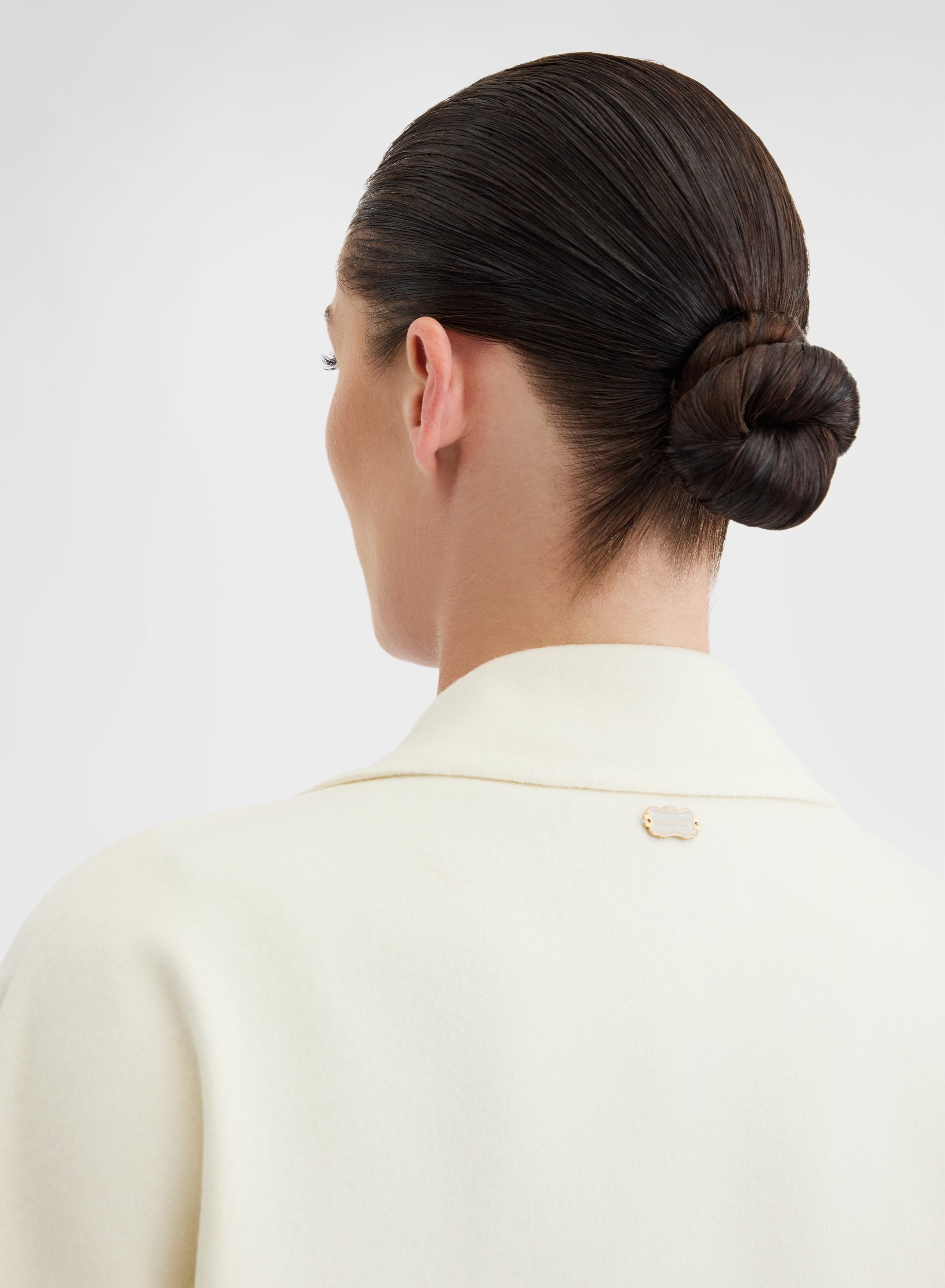 Wool Cashmere Double Face Coat White Oversized | Agnona