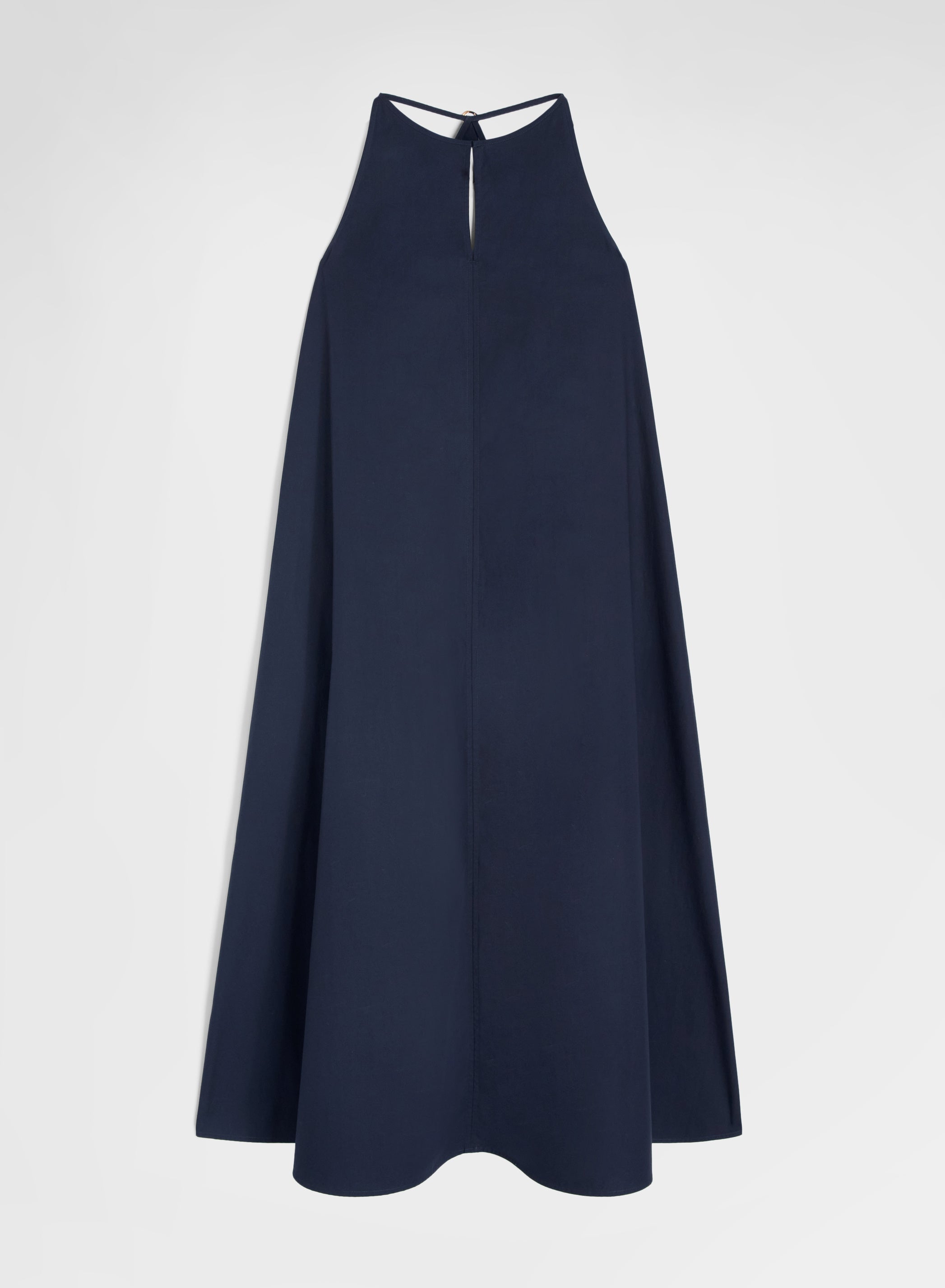 COTTON POPLIN DRESS NAVY