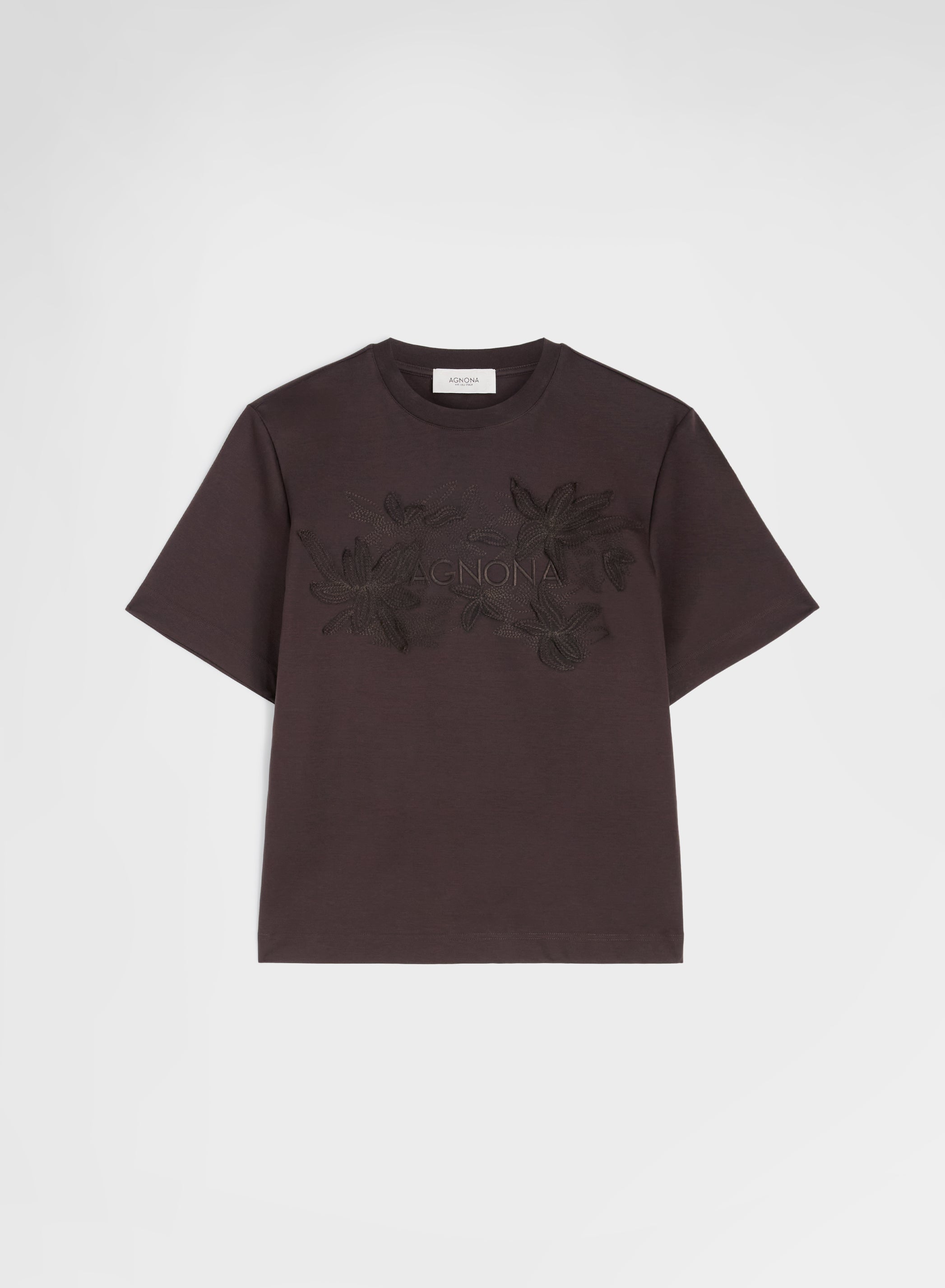 SILK TOUCH COTTON INTERLOCK TOP CHOCOLATE