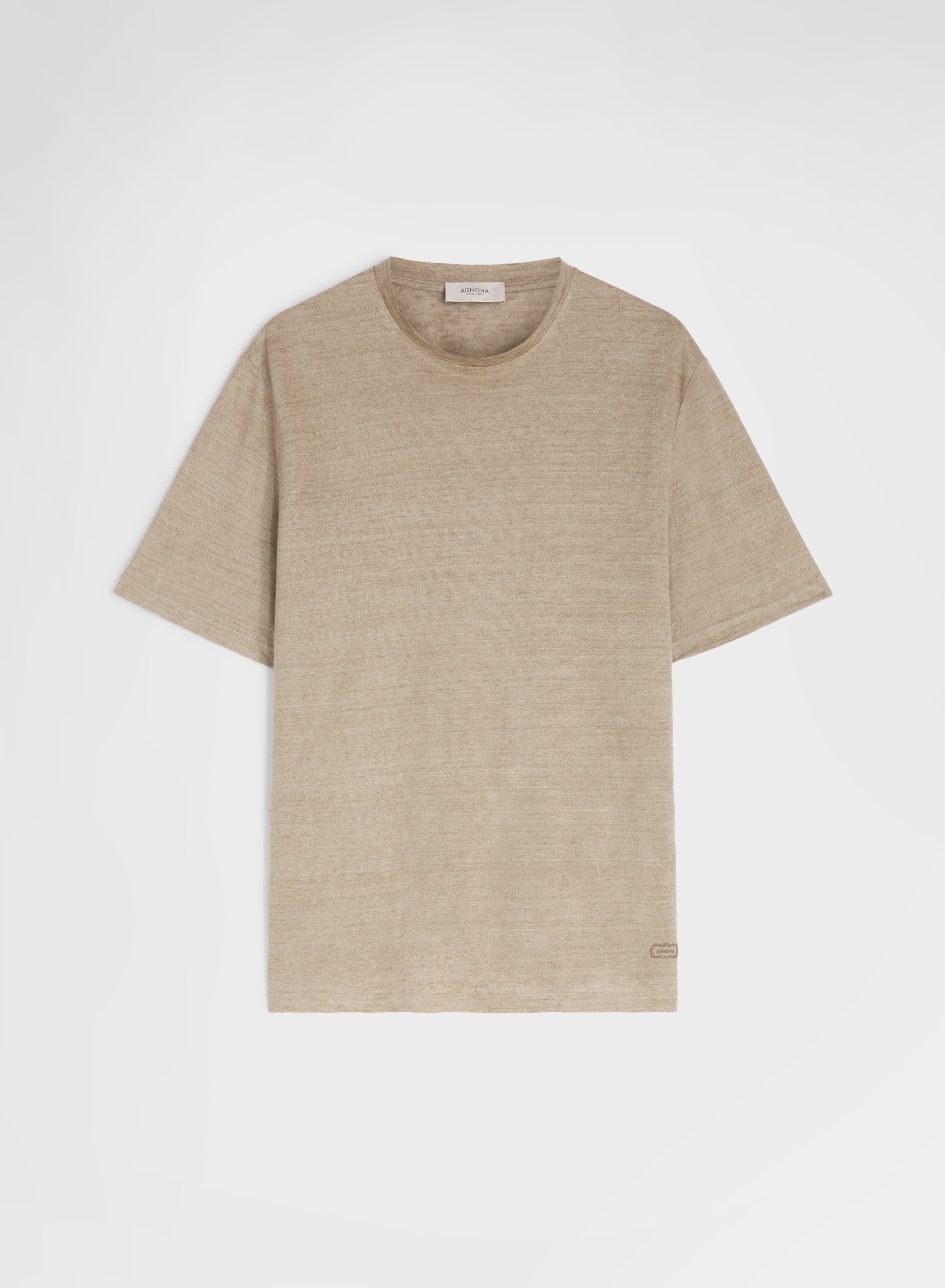 DELAVE LINEN JERSEY T-SHIRT KHAKI
