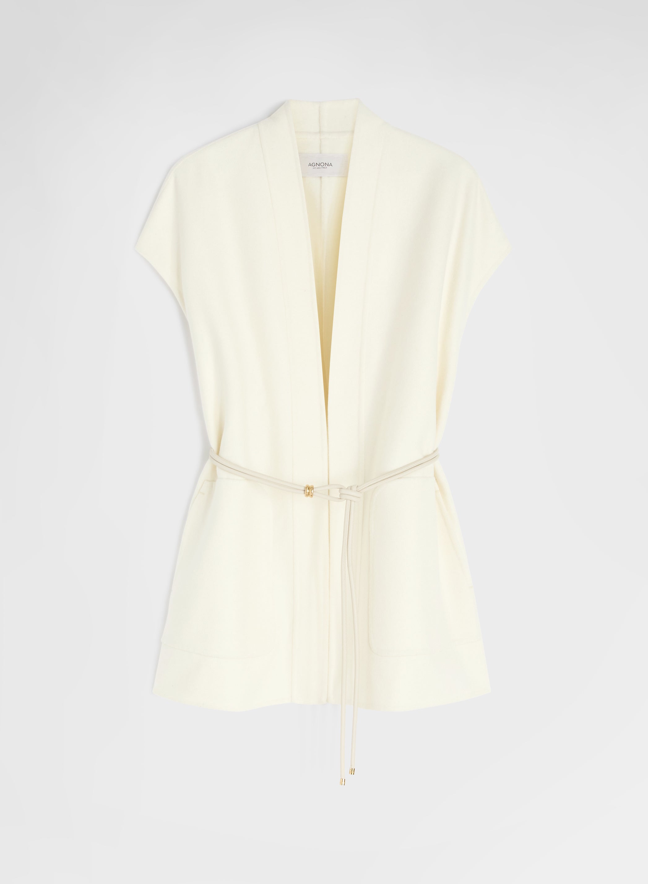 BLEND DOUBLE FACE GILET WHITE