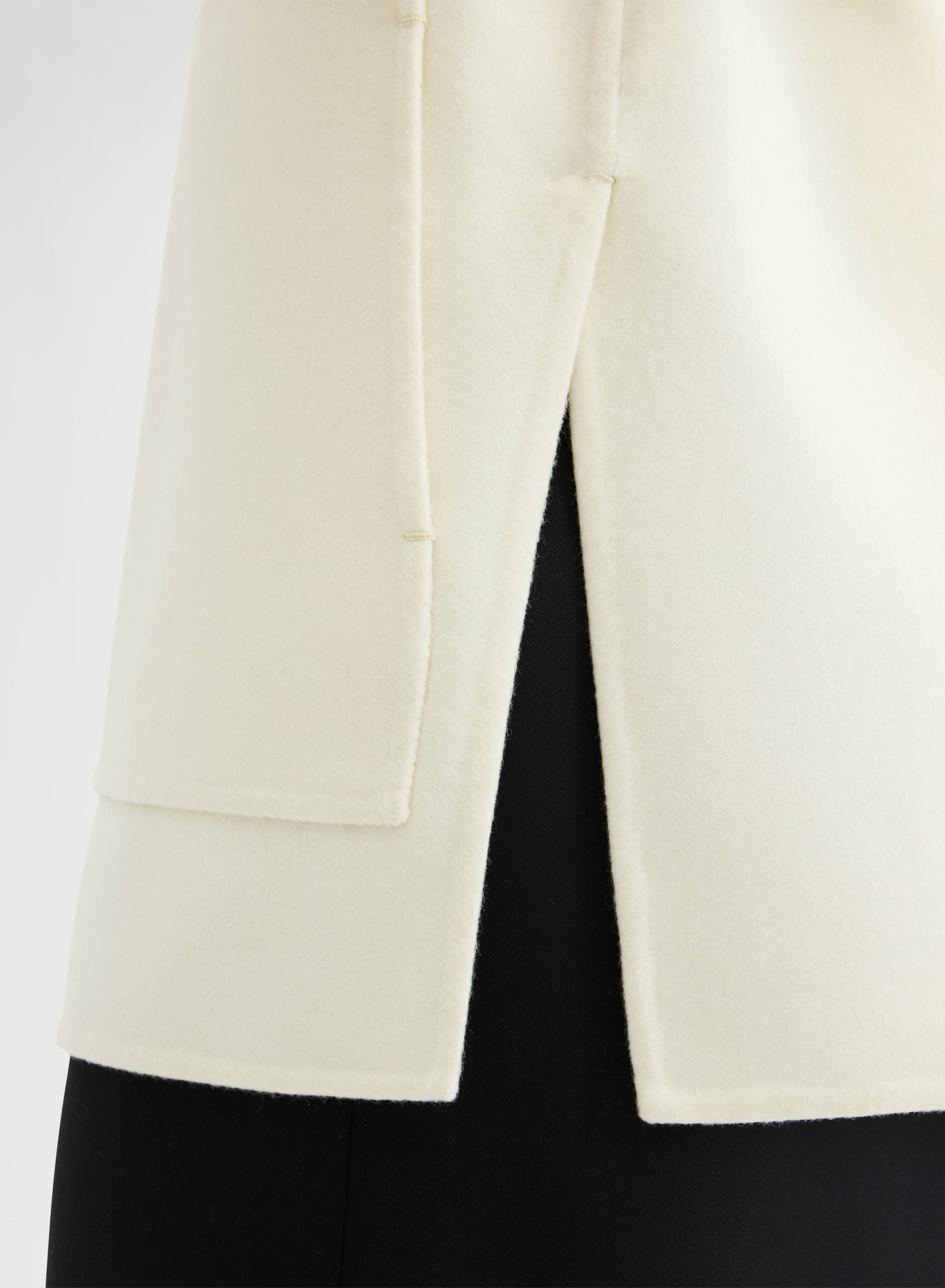 BLEND DOUBLE FACE GILET WHITE