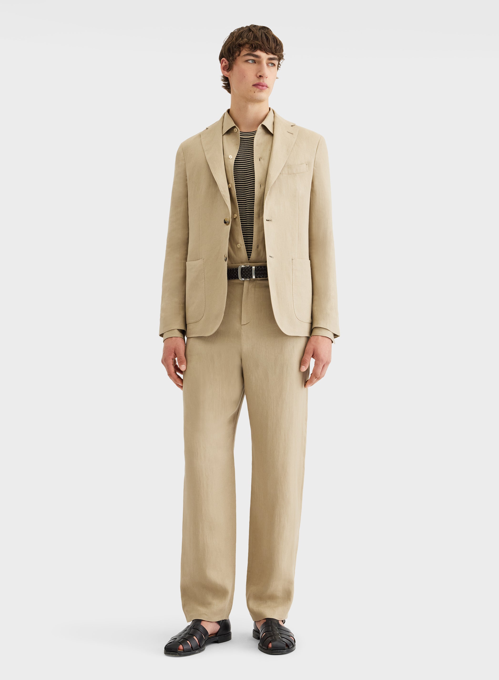 LIGHT LINEN JACKET KHAKI
