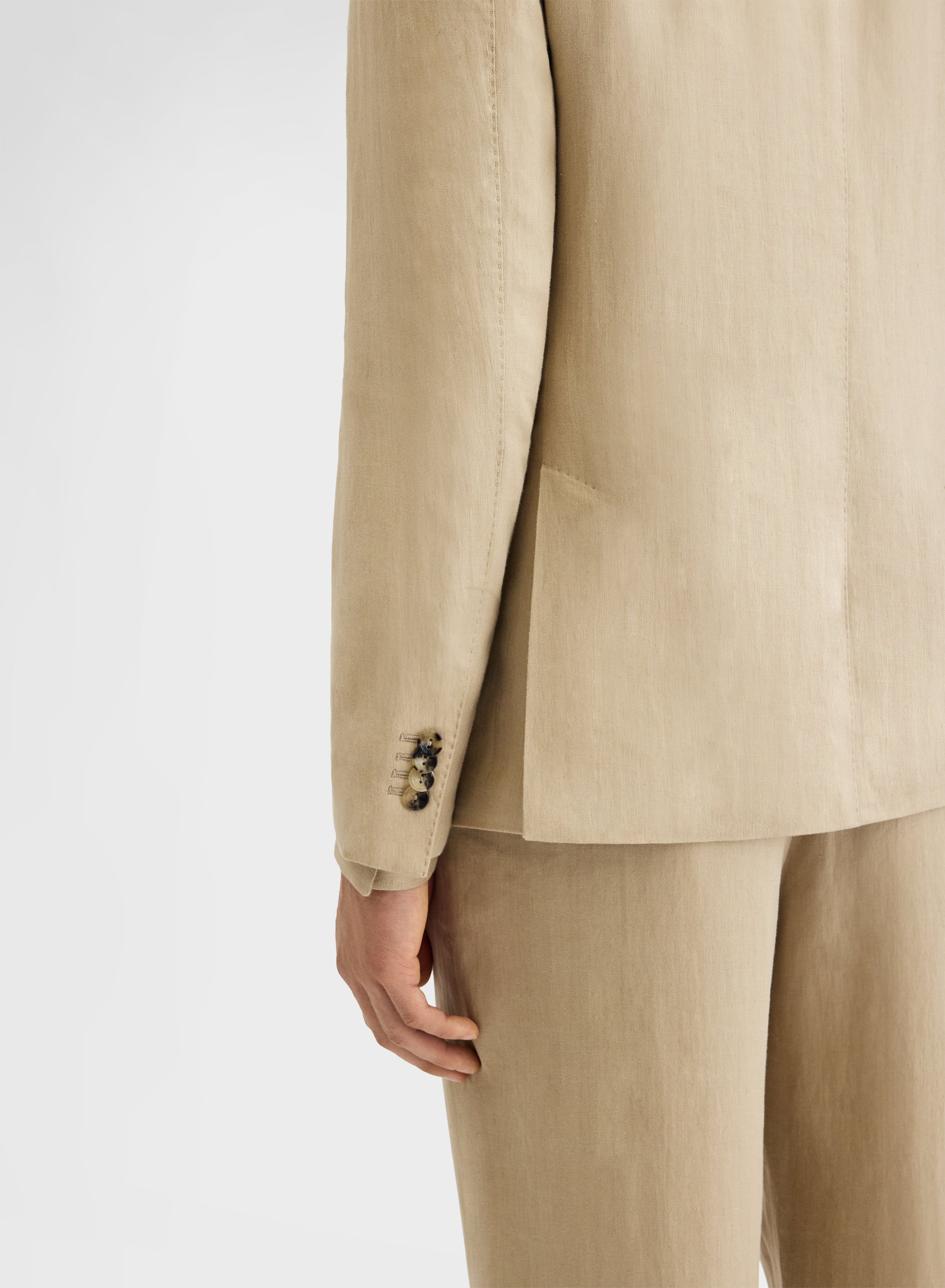 LIGHT LINEN JACKET KHAKI
