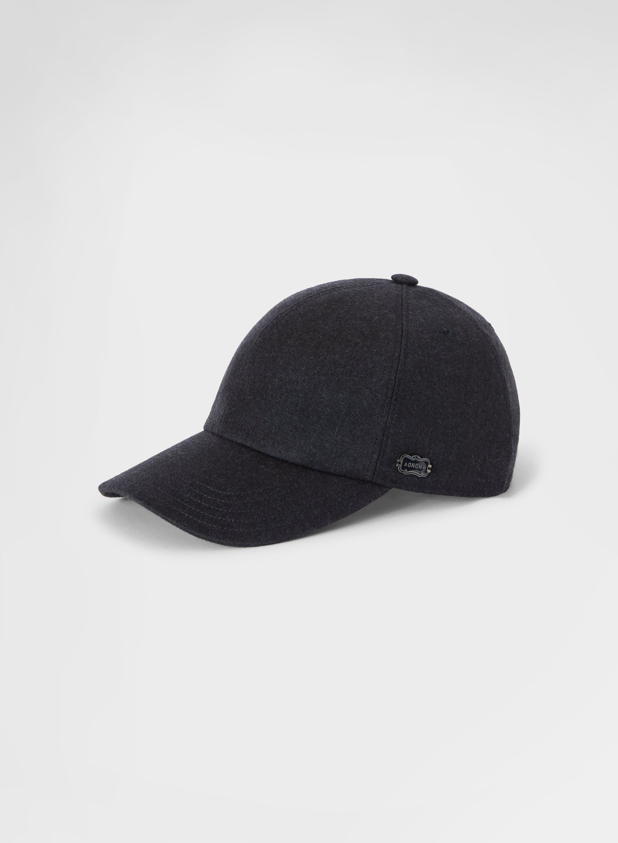 LIGHT CASHMERE MELANGE BASEBALL CAP NIGHT