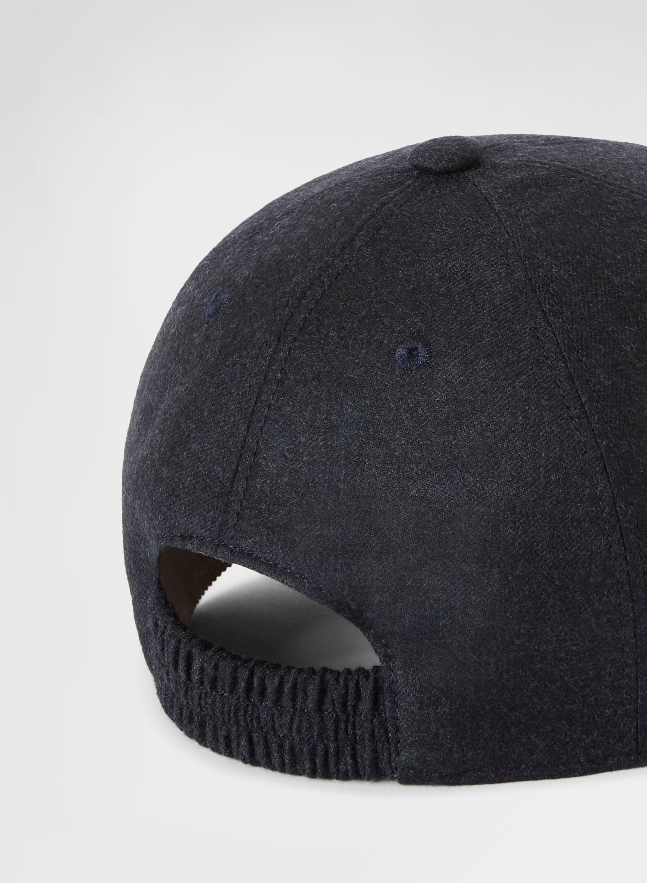 LIGHT CASHMERE MELANGE BASEBALL CAP NIGHT