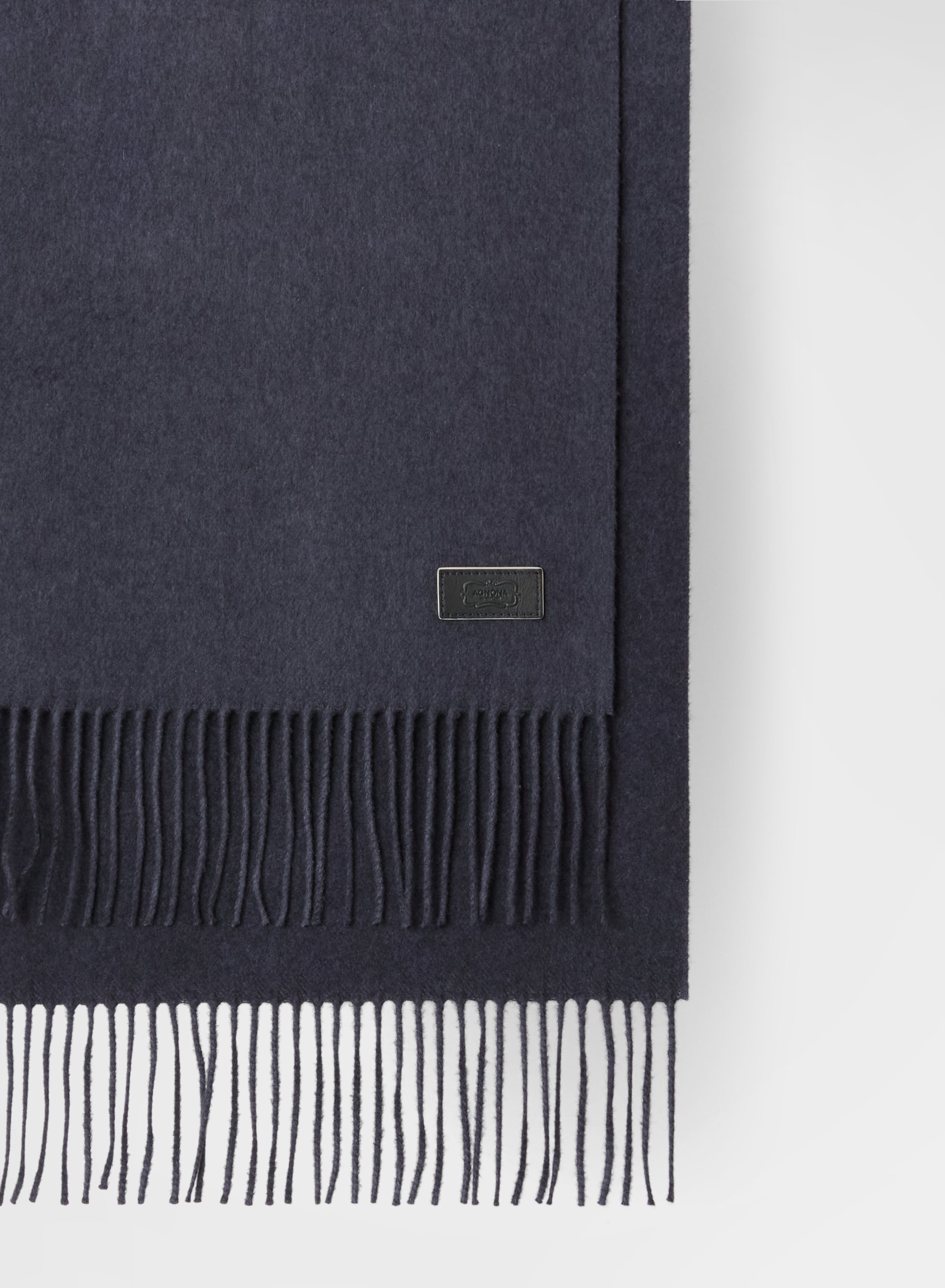 SILK CASHMERE FRINGED SCARF NIGHT
