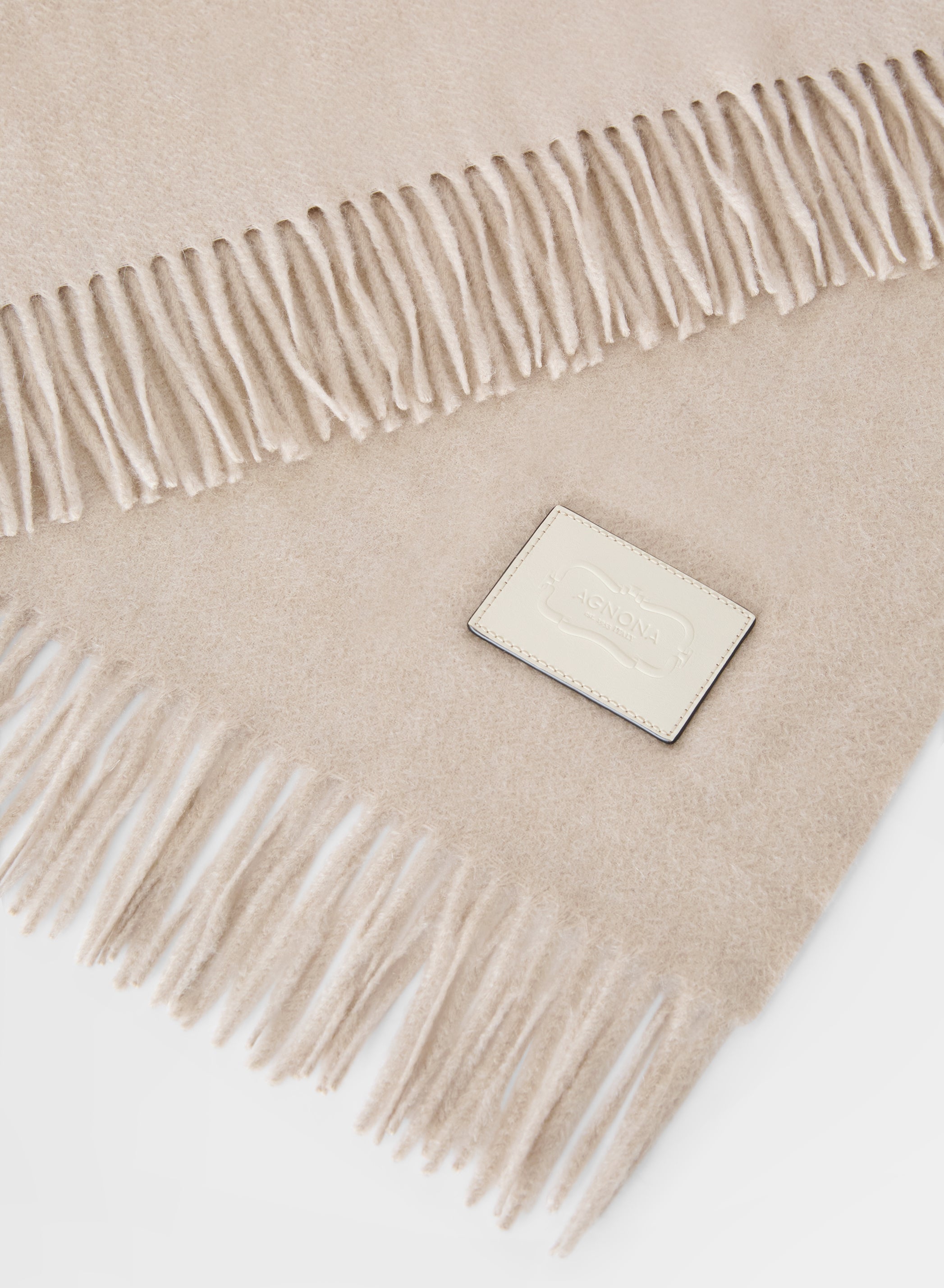 ZIBELLINATO CASHMERE PLAID LIGHT GREIGE