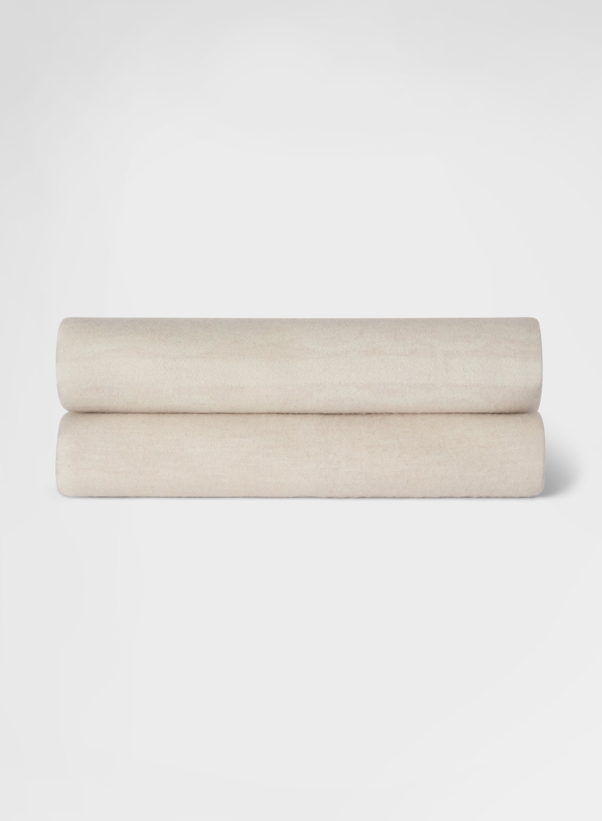 CASHMERE WOOL PLAID LIGHT GREIGE