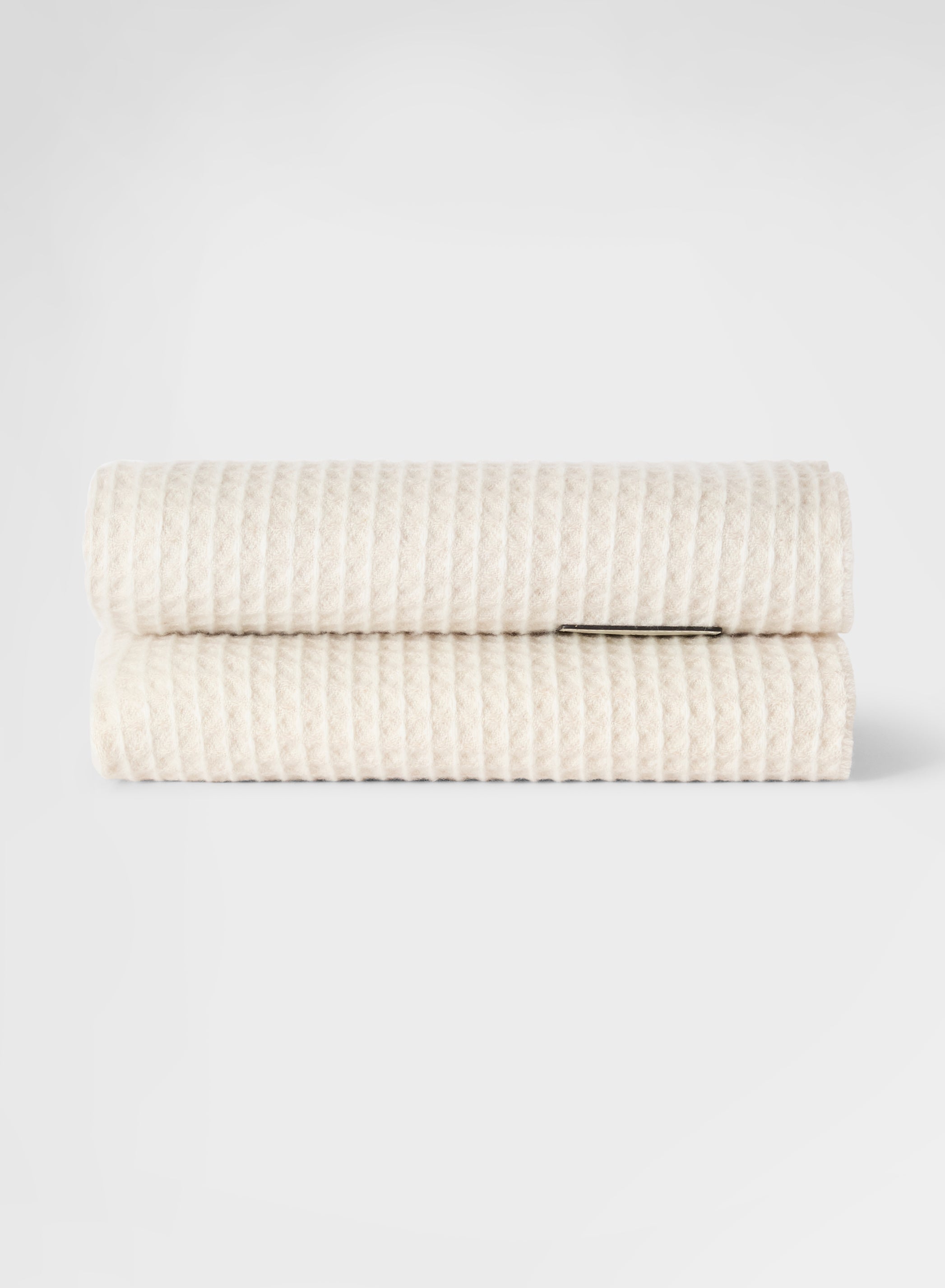 3D TEXTURED CASHMERE PLAID GREIGE