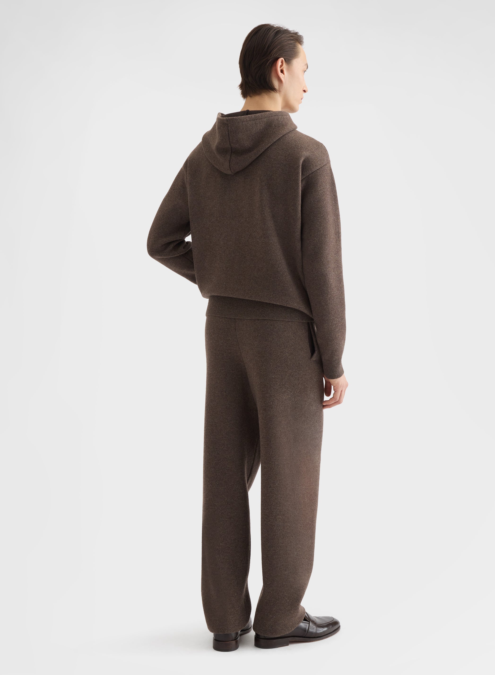 CASHMERE WOOL SILK JOGGERS MOCHA