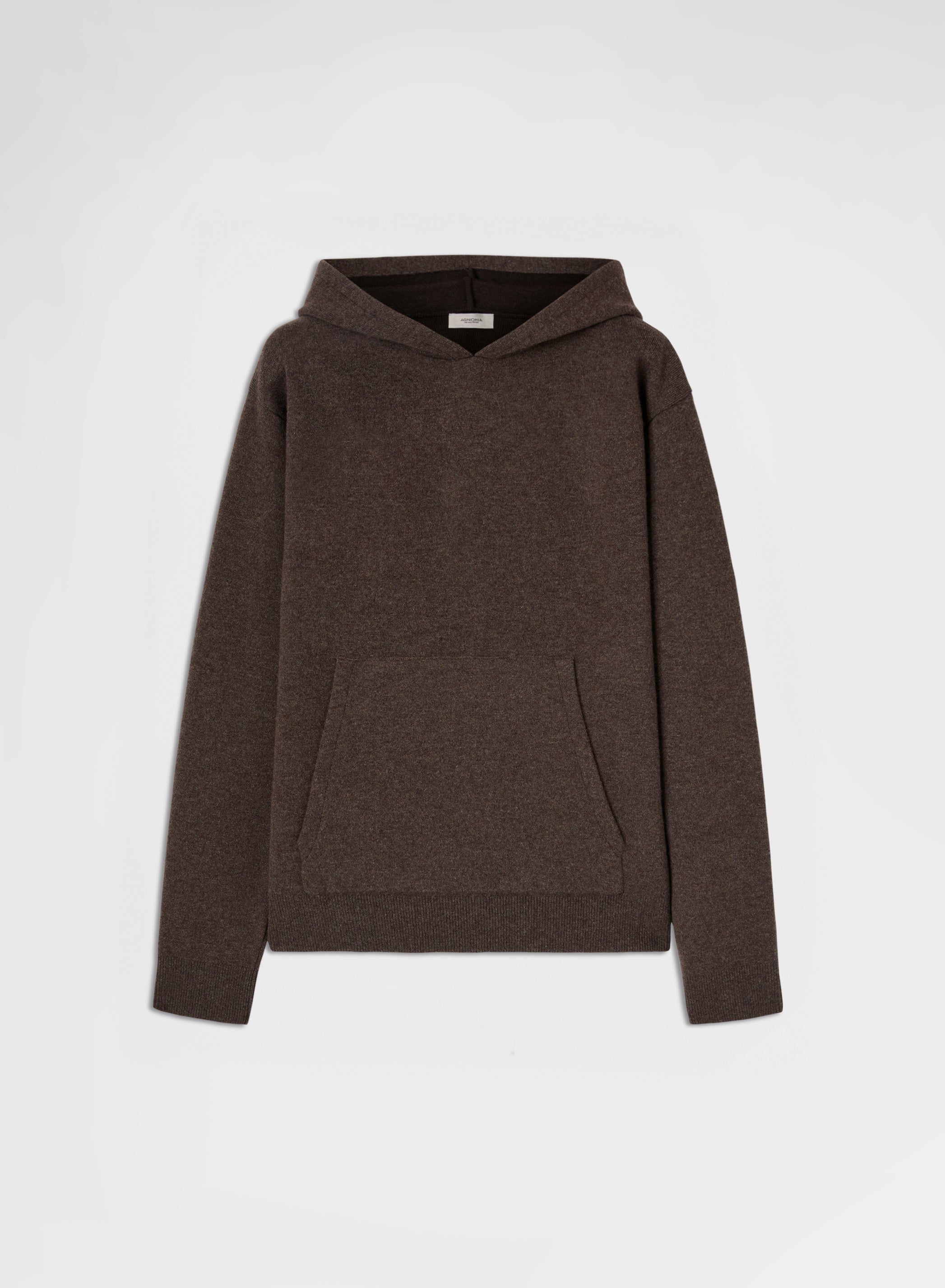 CASHMERE WOOL SILK HOODIE MOCHA
