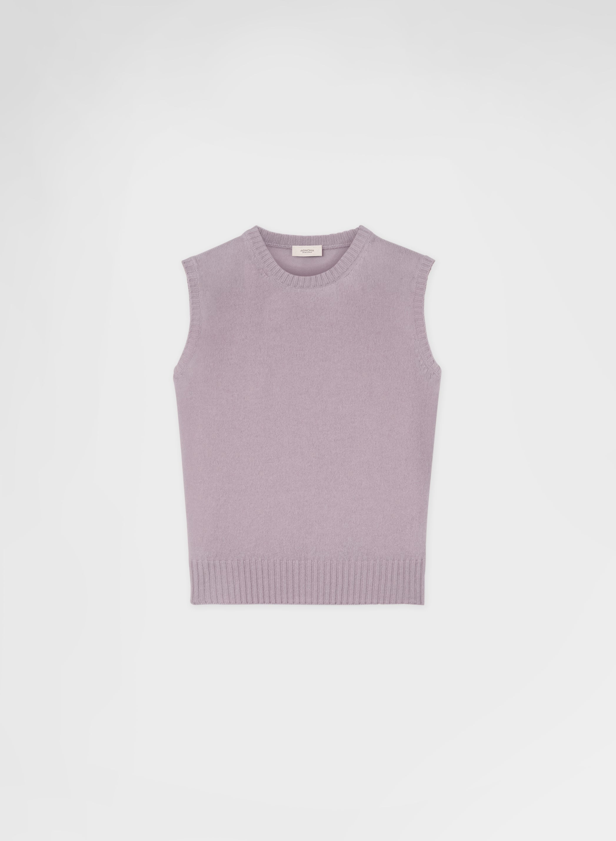 LIPSTICK CREWNECK TOP CASHMERE MAUVE