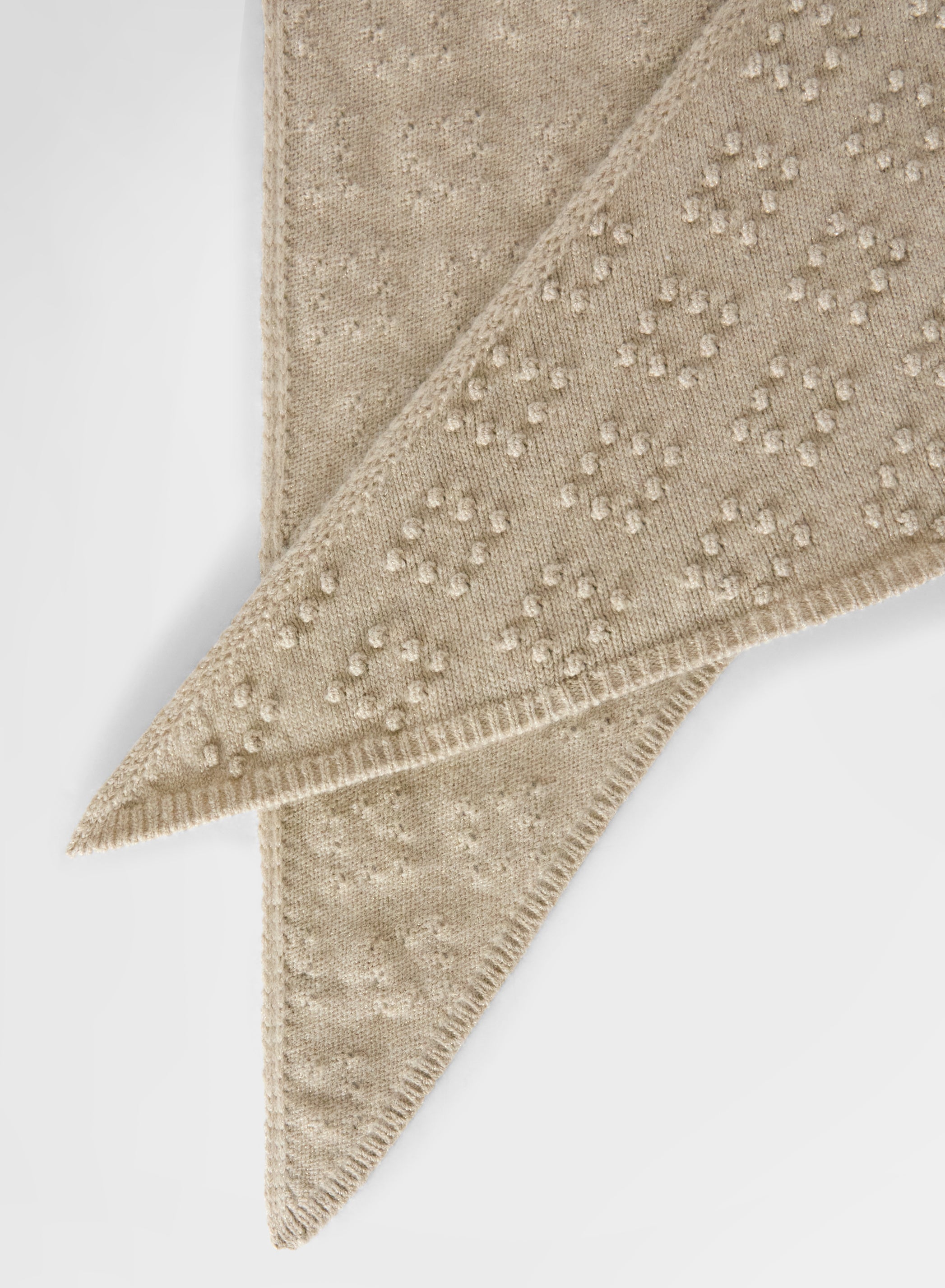 BRIGHT CASHMERE MULTI DOTS SCARF SNOW