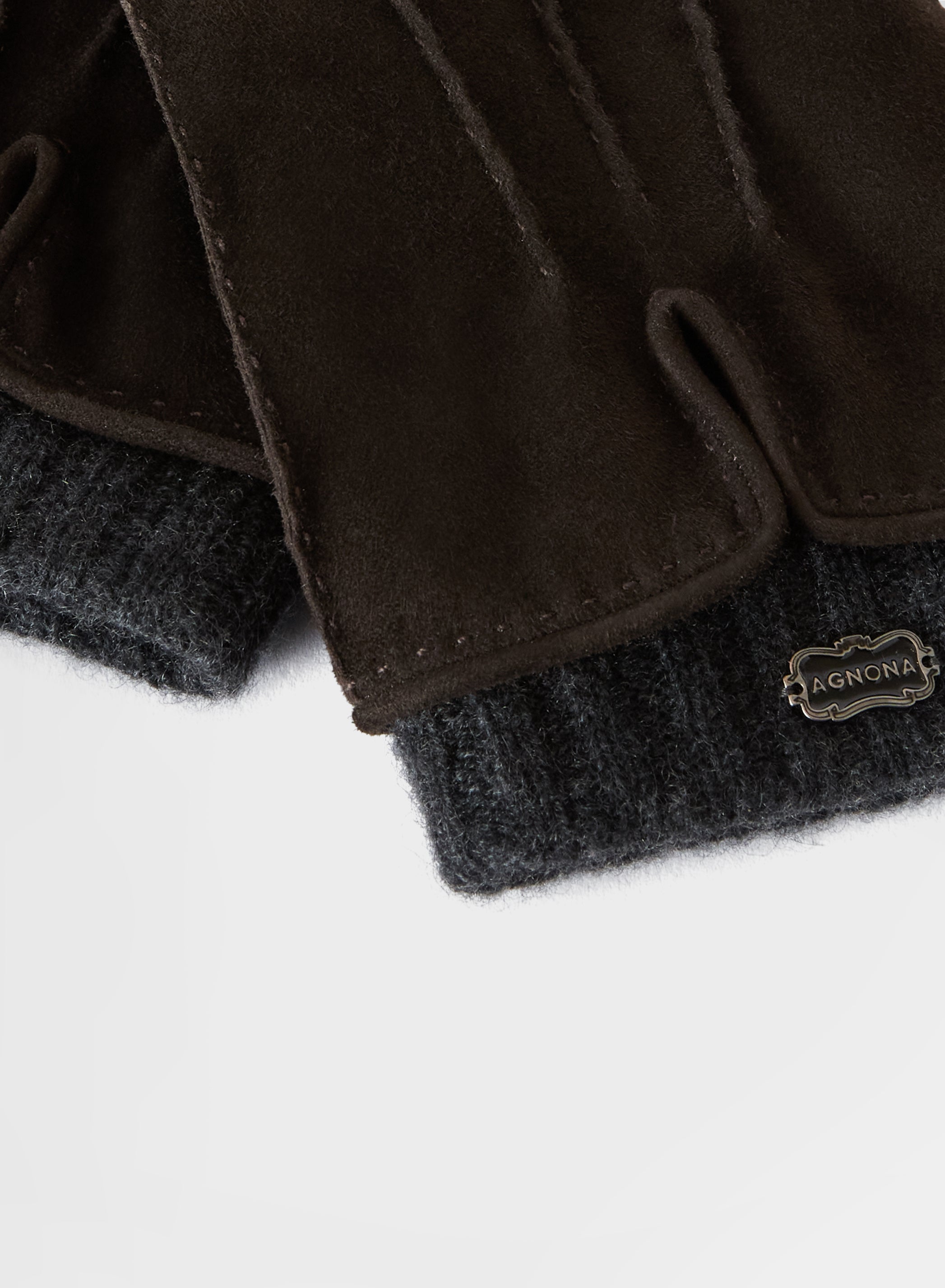 SUEDE GLOVES CHARCOAL