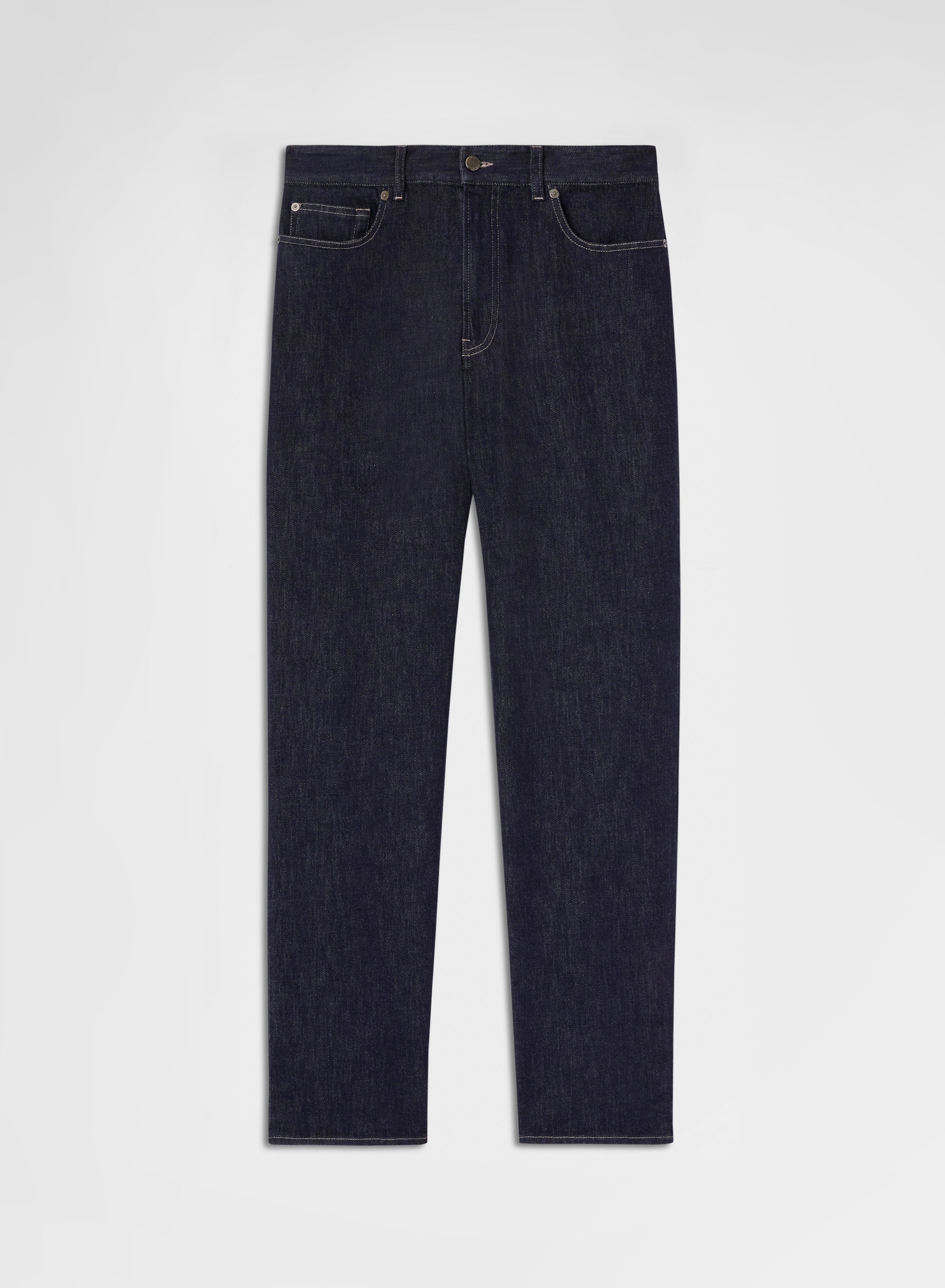 COTTON CASHMERE DENIM TROUSERS NIGHT