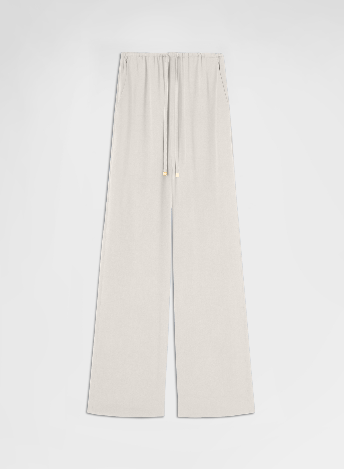MATT SILK BLEND DRAWSTRING JOGGERS GREIGE