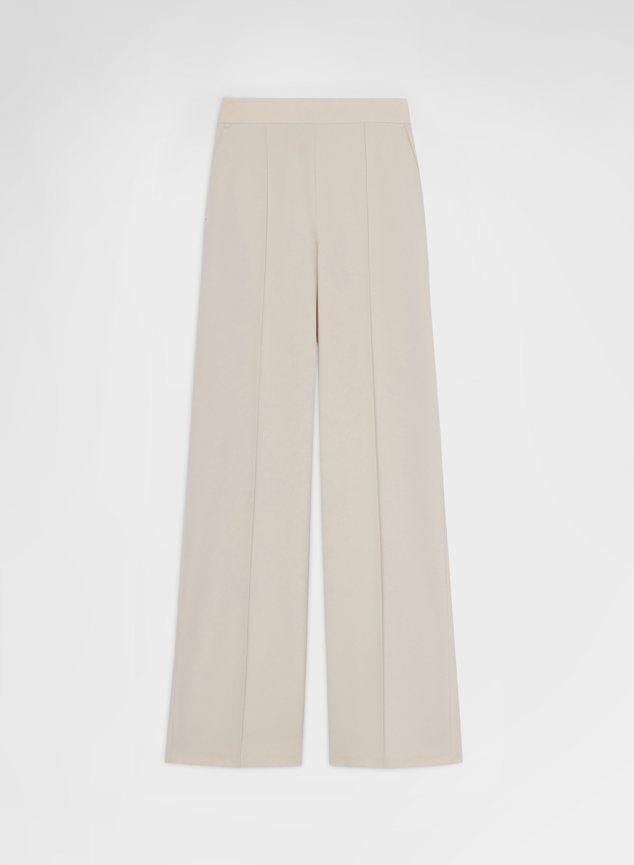 FLUID WOOL NEW YORK STRAIGHT PANTS LIGHT GREIGE