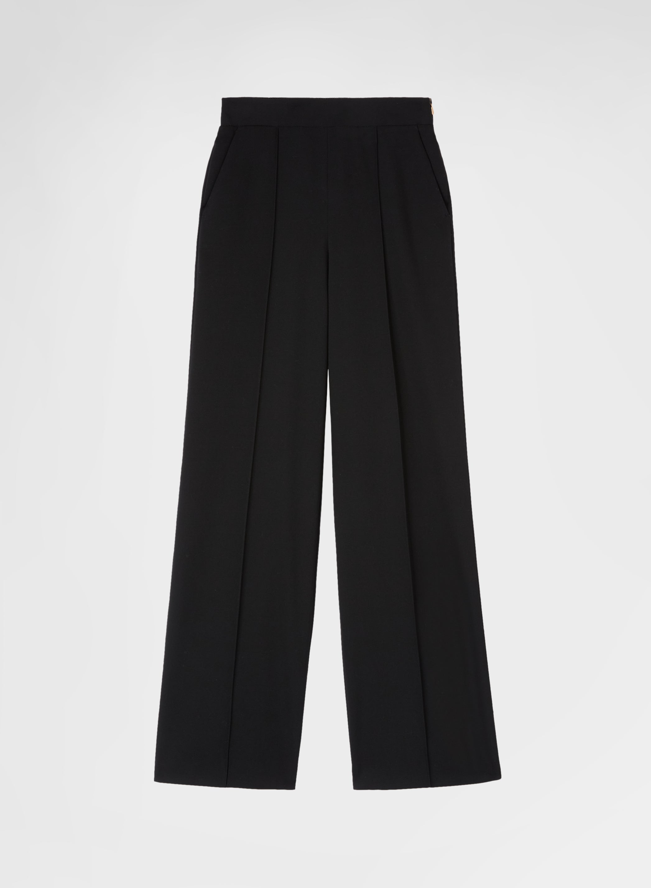 FLUID WOOL NEW YORK STRAIGHT PANTS BLACK