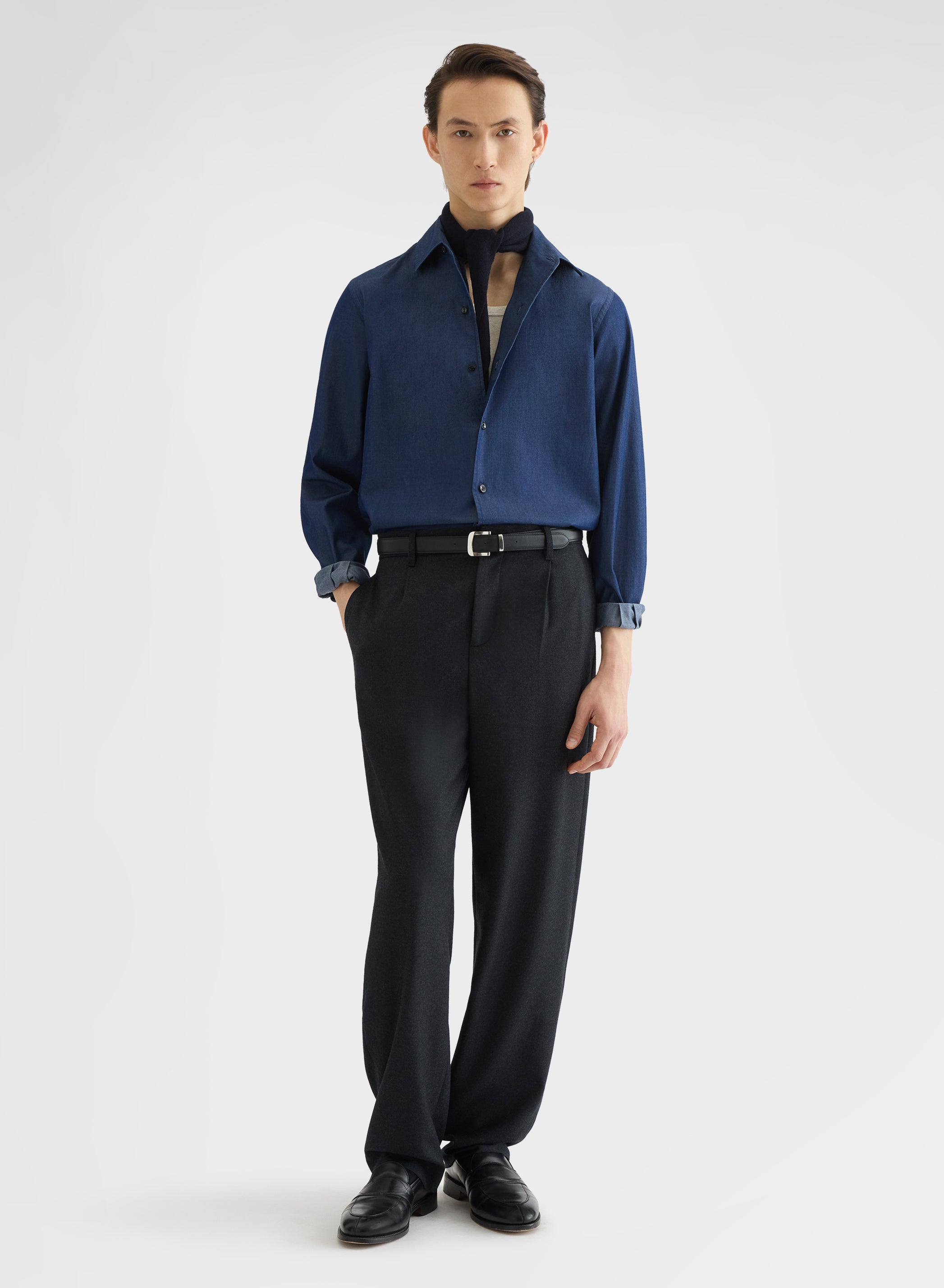 Man Fall Winter Shirts | Agnona Wool & Cotton Shirts