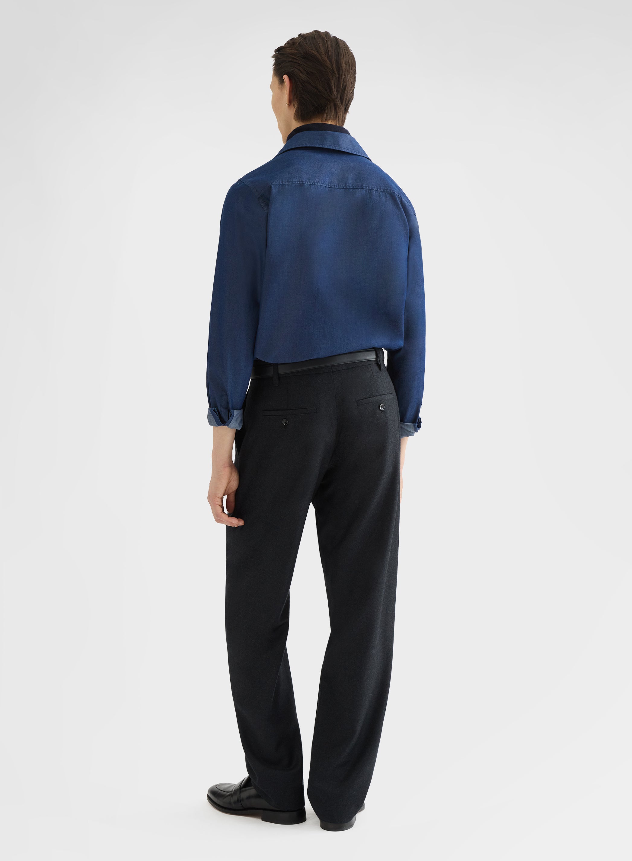 LIGHT DENIM ONE PIECE COLLAR SHIRT NIGHT