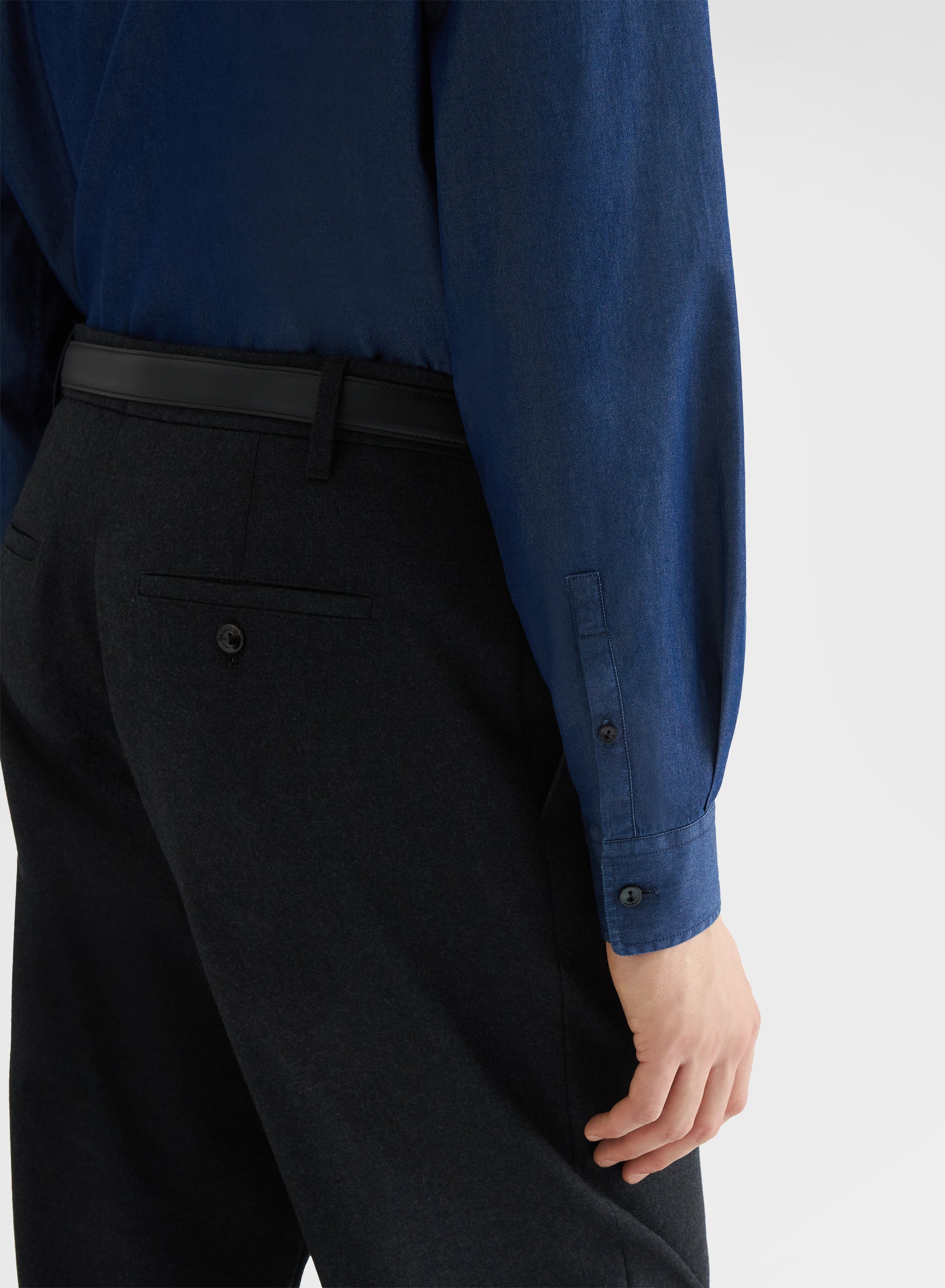 LIGHT DENIM ONE PIECE COLLAR SHIRT NIGHT