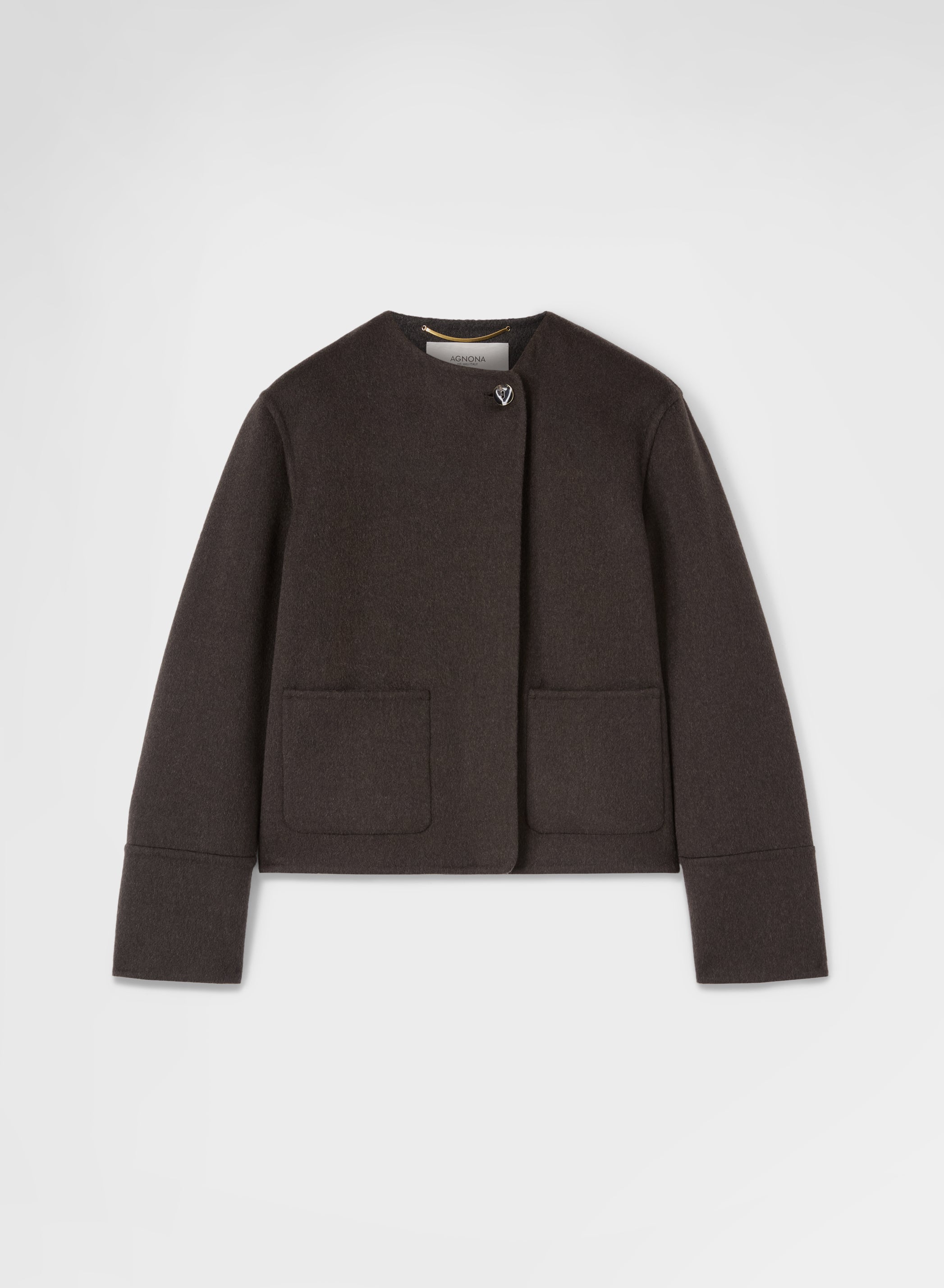 CASHMERE DOUBLE FACE CROPPED JACKET