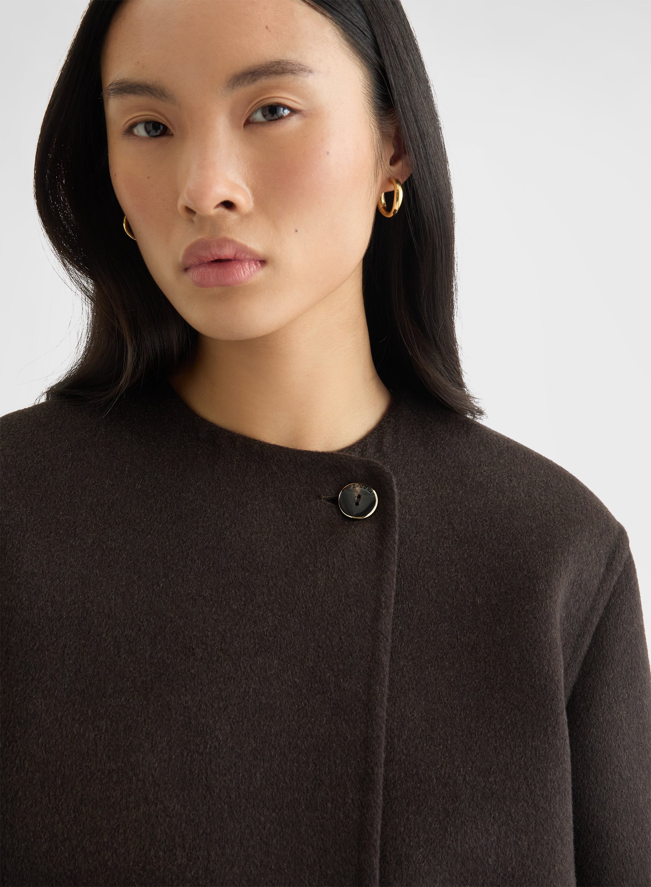 CASHMERE DOUBLE FACE CROPPED JACKET