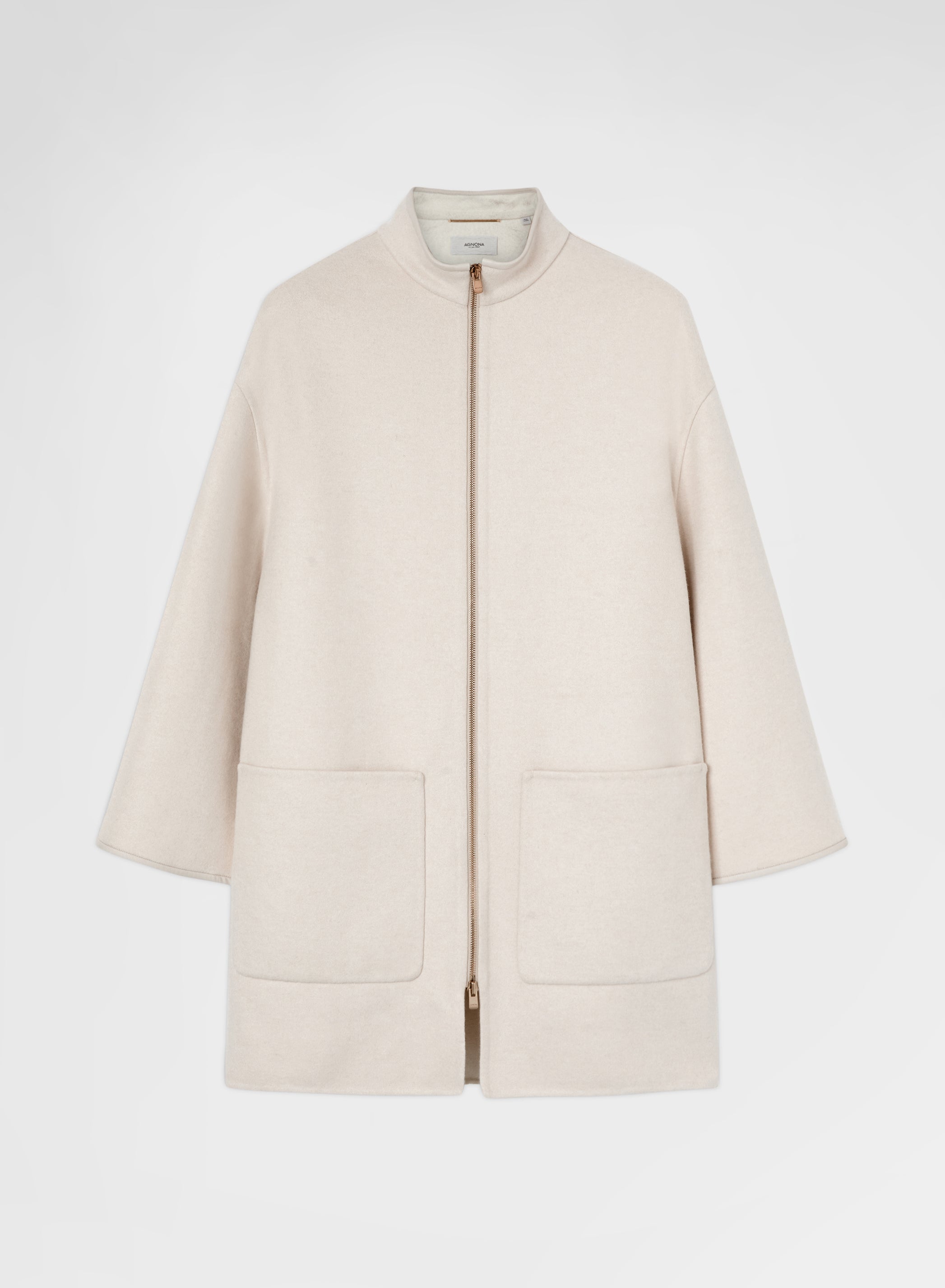 B-JERSEY DOUBLE FACE HIGH NECK COAT