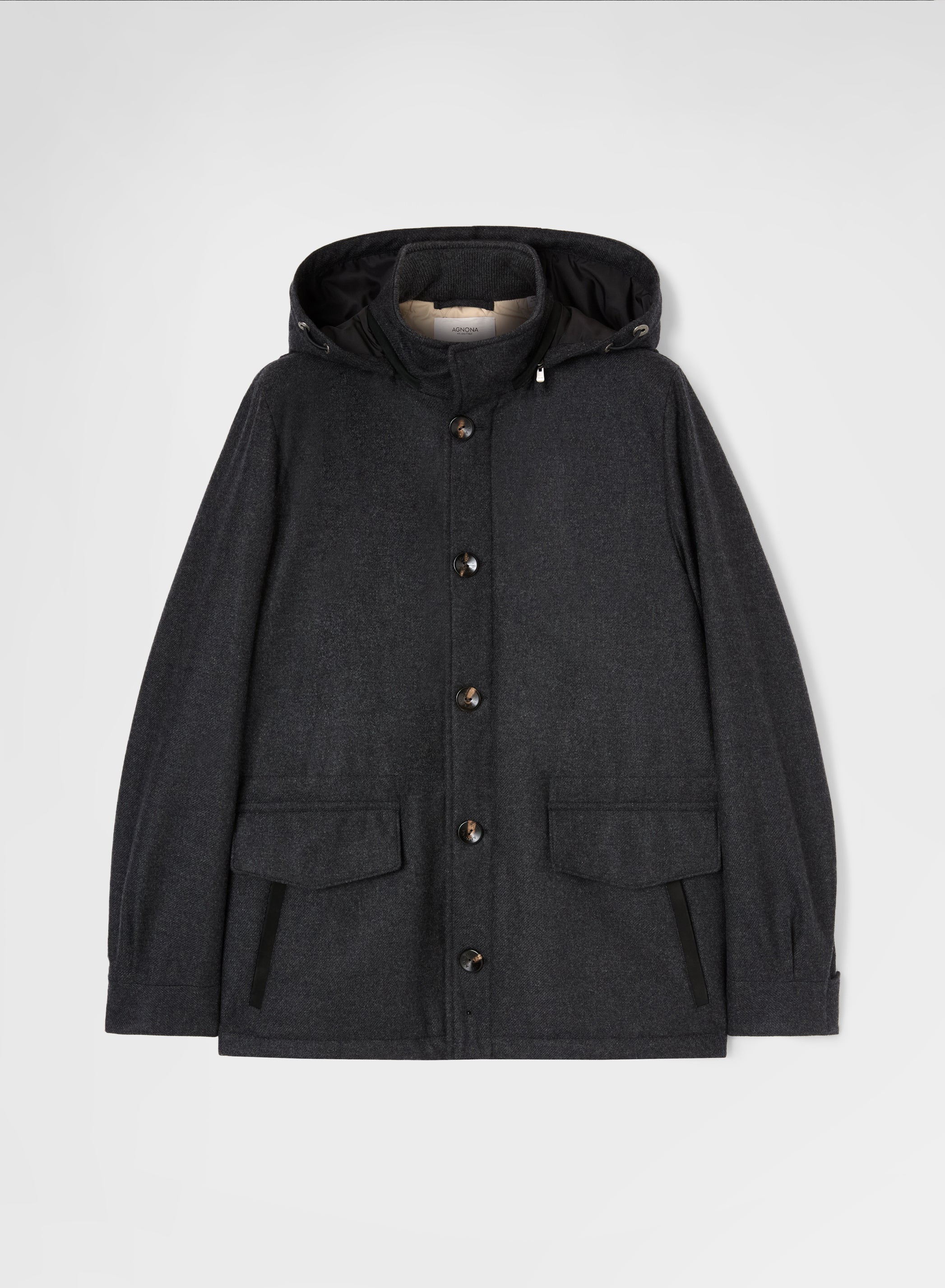RAINWEAVER CASHMERE FIELD JACKET CHARCOAL