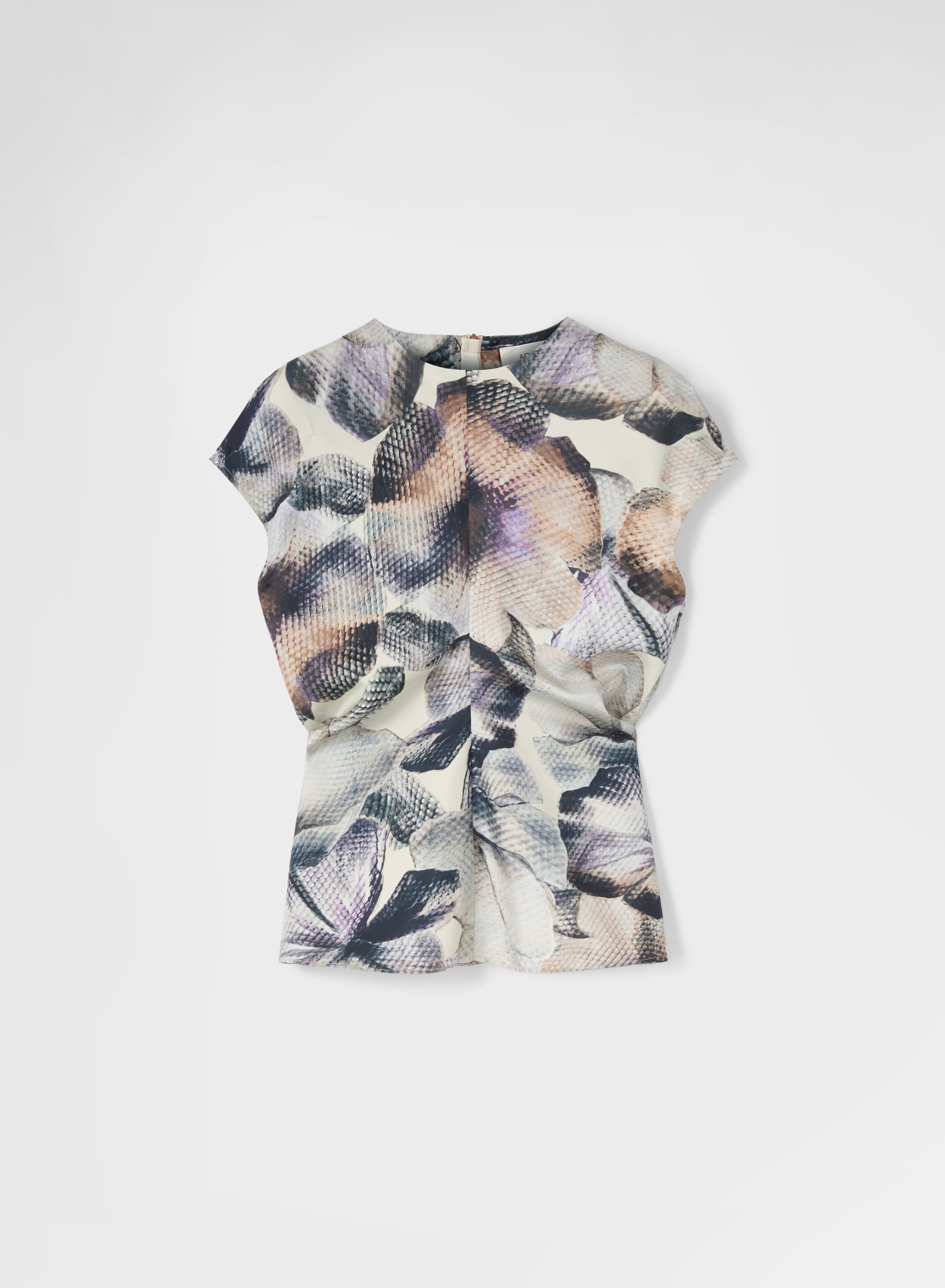 SOFT FLOWERS PRINT FITTED TOP
